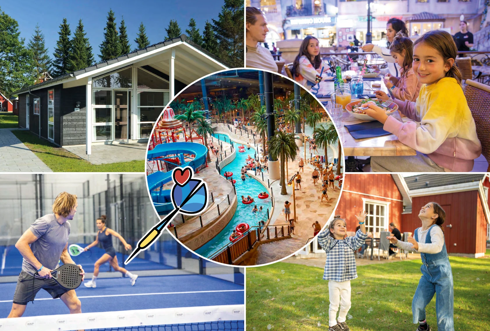Holiday houses, dining and leisure activities at Lalandia Billund