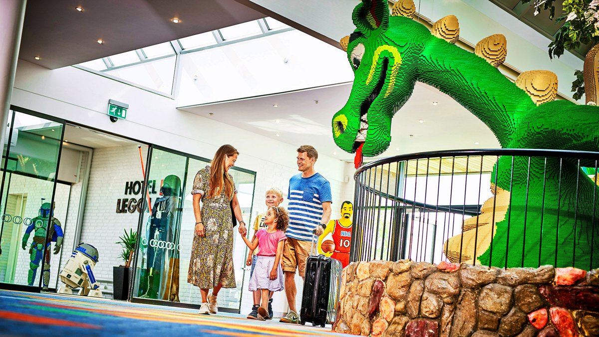 The LEGO-themed reception at Hotel LEGOLAND